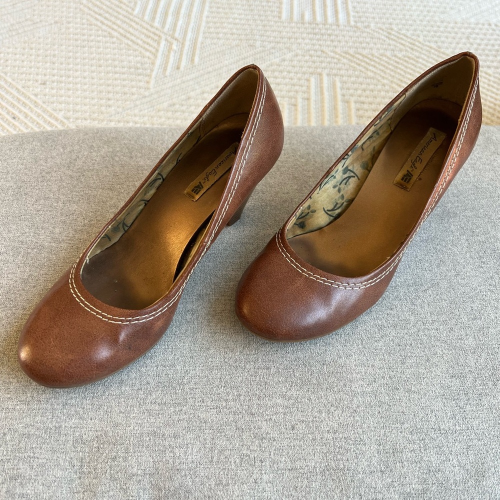 Brown Leather Women's Shoes